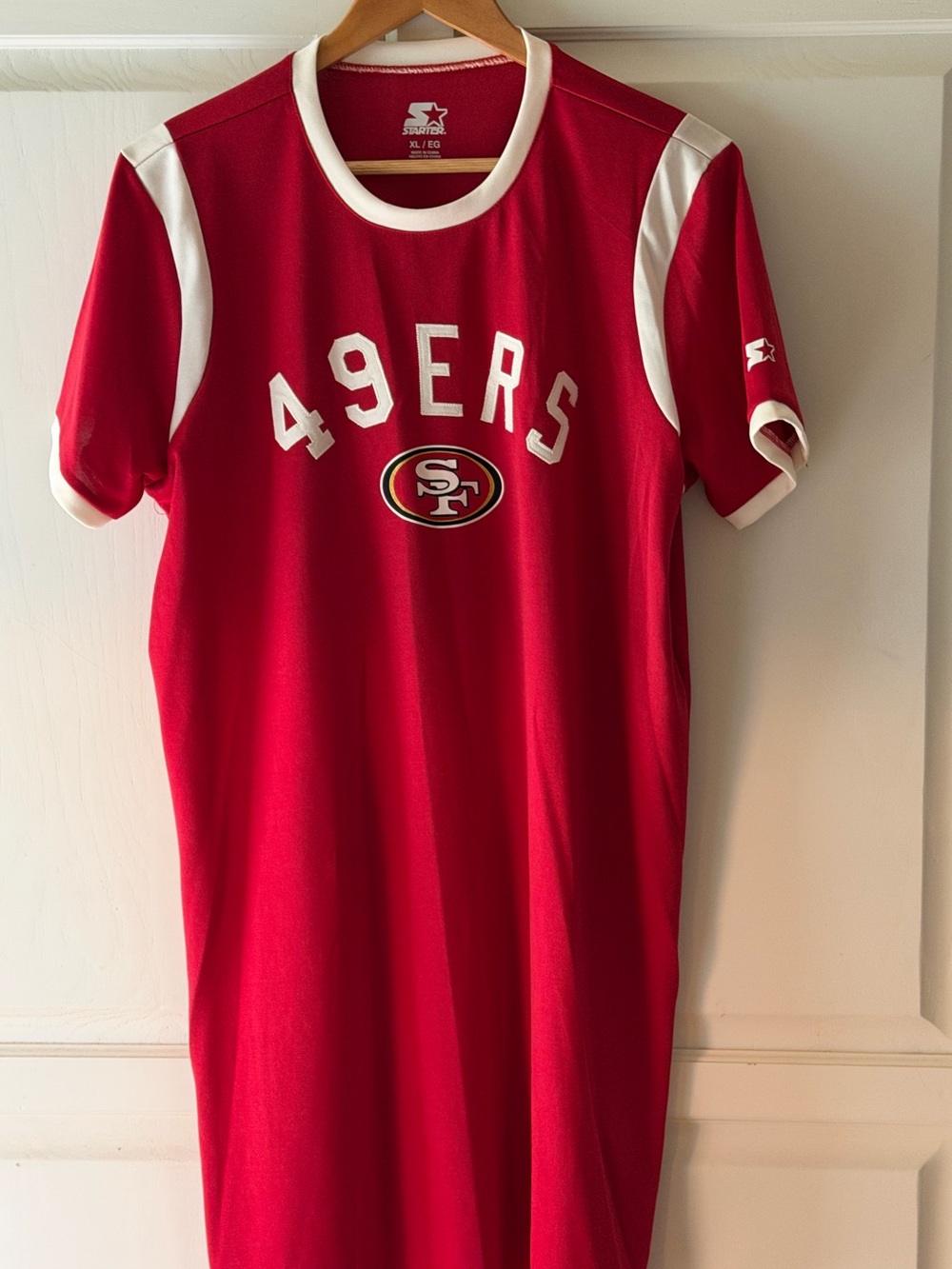 Starter San Francisco 49ers Red T-Shirt Dress Size X-Large